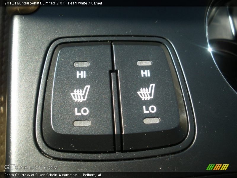 Pearl White / Camel 2011 Hyundai Sonata Limited 2.0T