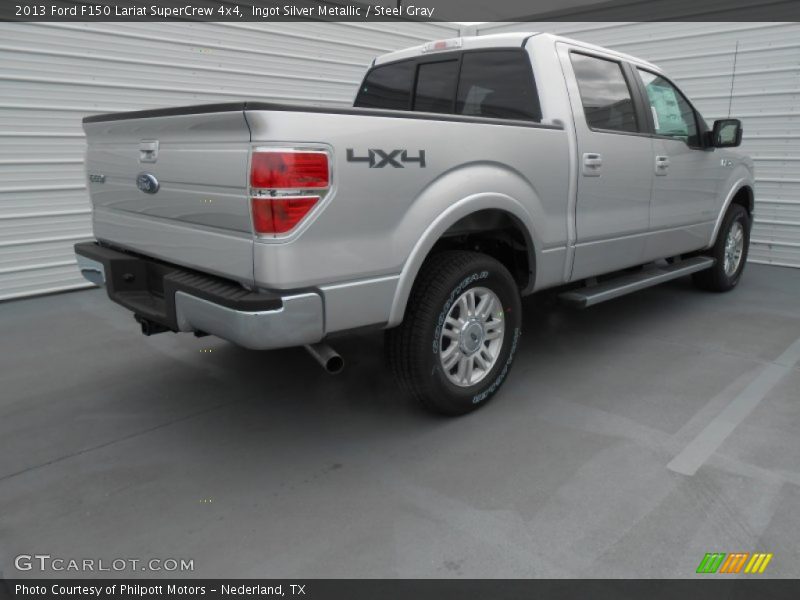 Ingot Silver Metallic / Steel Gray 2013 Ford F150 Lariat SuperCrew 4x4