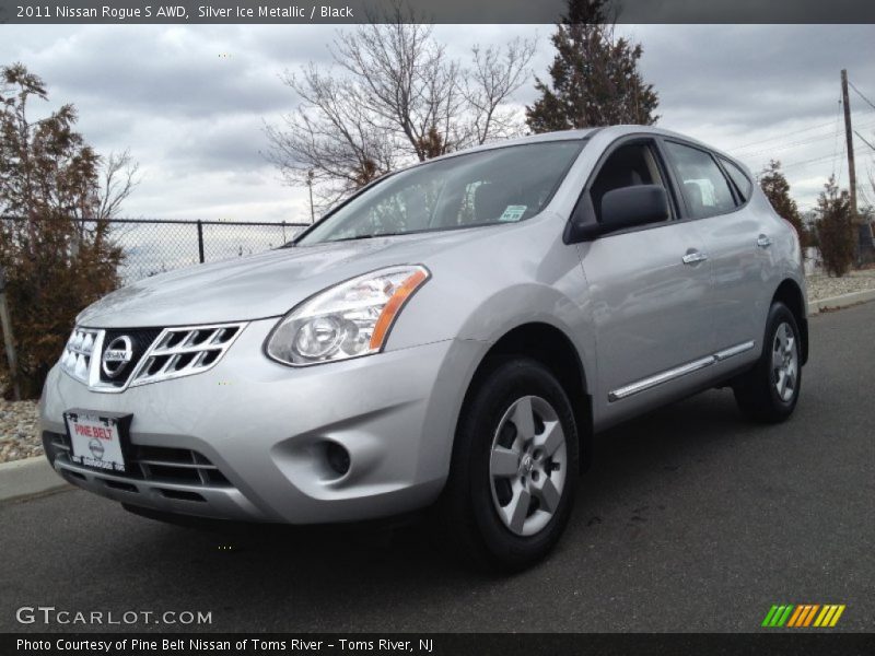Silver Ice Metallic / Black 2011 Nissan Rogue S AWD