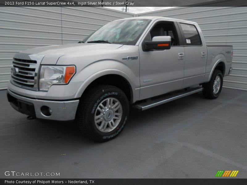 Ingot Silver Metallic / Steel Gray 2013 Ford F150 Lariat SuperCrew 4x4