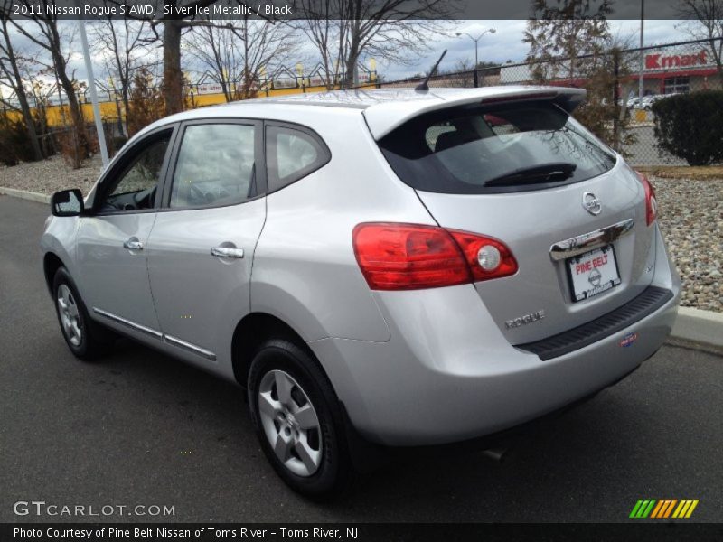 Silver Ice Metallic / Black 2011 Nissan Rogue S AWD