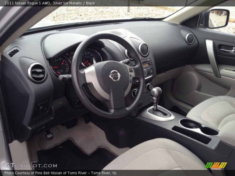 Silver Ice Metallic / Black 2011 Nissan Rogue S AWD