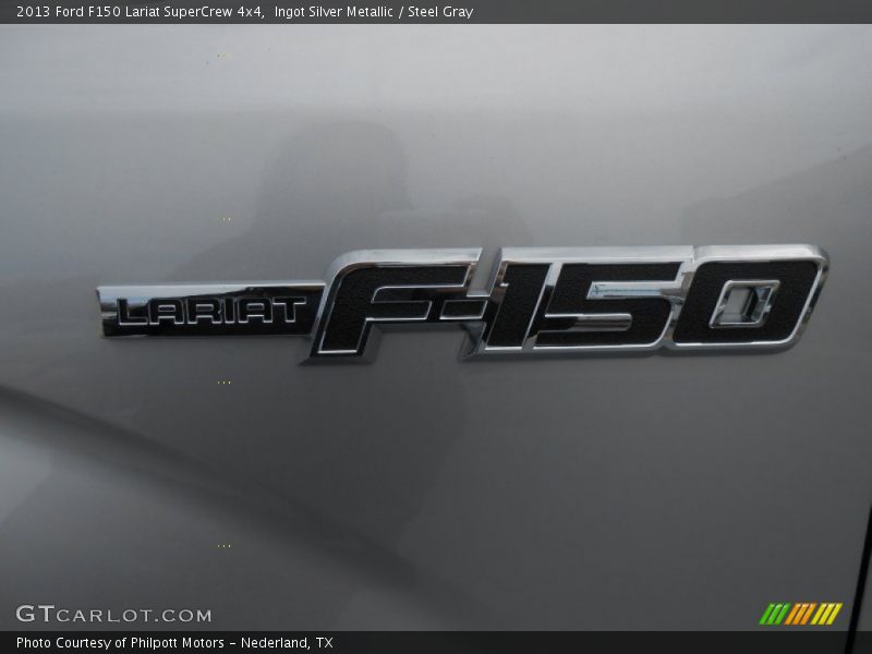 Ingot Silver Metallic / Steel Gray 2013 Ford F150 Lariat SuperCrew 4x4