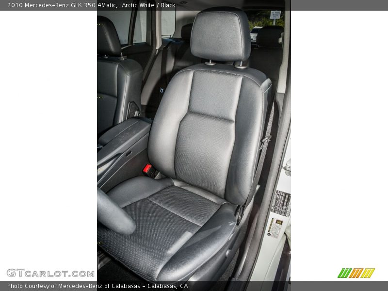 Front Seat of 2010 GLK 350 4Matic