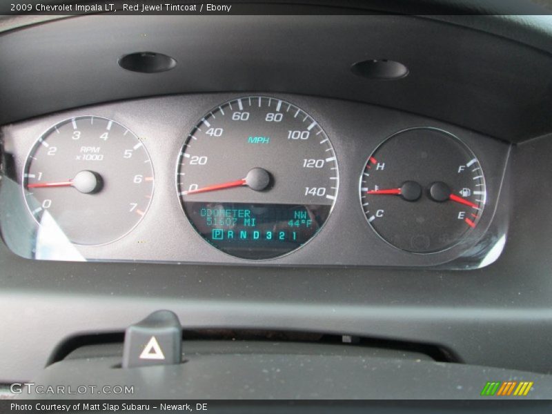 Red Jewel Tintcoat / Ebony 2009 Chevrolet Impala LT