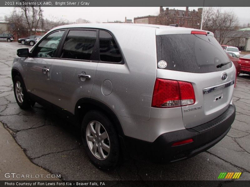 Bright Silver / Gray 2013 Kia Sorento LX AWD