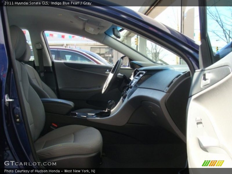 Indigo Blue Pearl / Gray 2011 Hyundai Sonata GLS
