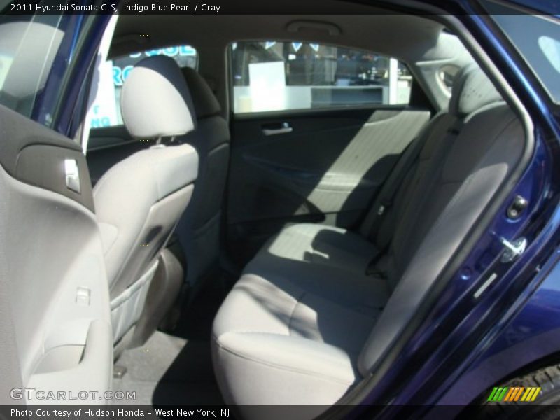 Indigo Blue Pearl / Gray 2011 Hyundai Sonata GLS