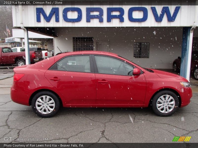Crimson Red / Stone 2013 Kia Forte EX