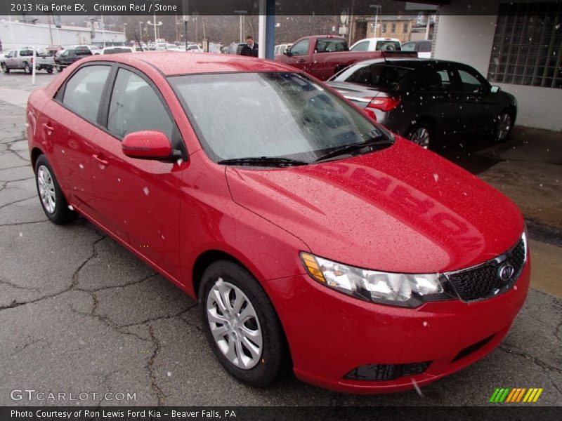 Crimson Red / Stone 2013 Kia Forte EX