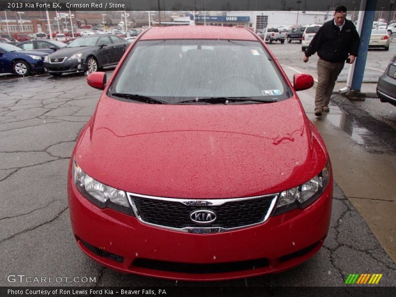 Crimson Red / Stone 2013 Kia Forte EX
