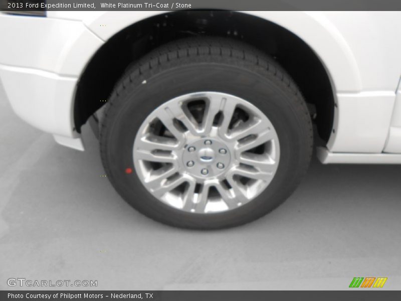 White Platinum Tri-Coat / Stone 2013 Ford Expedition Limited