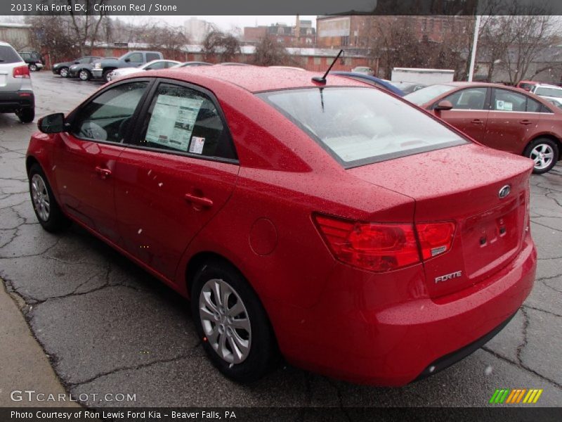 Crimson Red / Stone 2013 Kia Forte EX