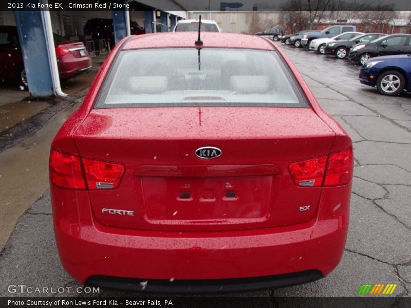 Crimson Red / Stone 2013 Kia Forte EX