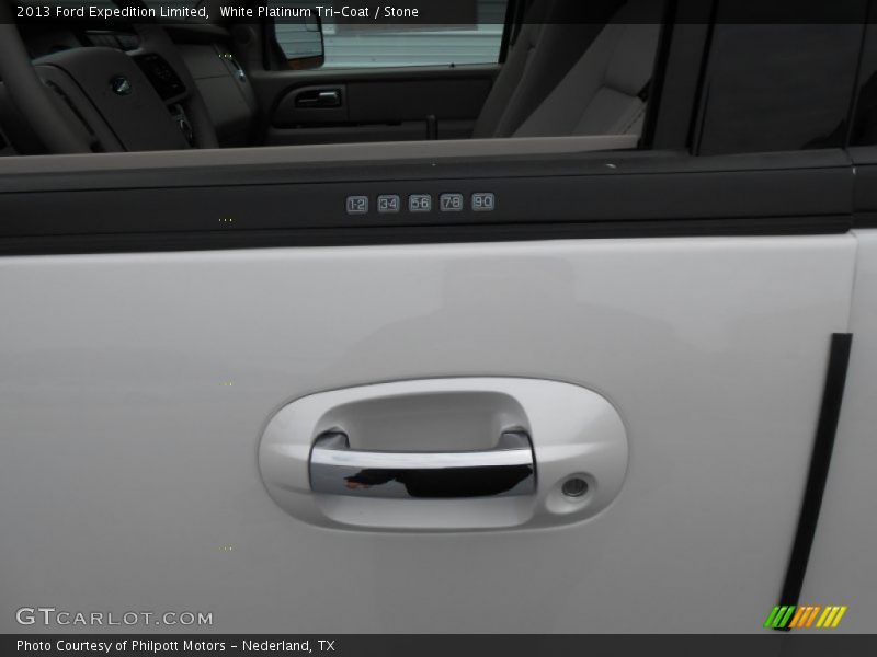 White Platinum Tri-Coat / Stone 2013 Ford Expedition Limited