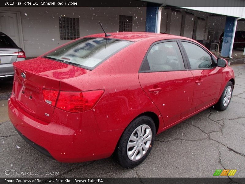 Crimson Red / Stone 2013 Kia Forte EX
