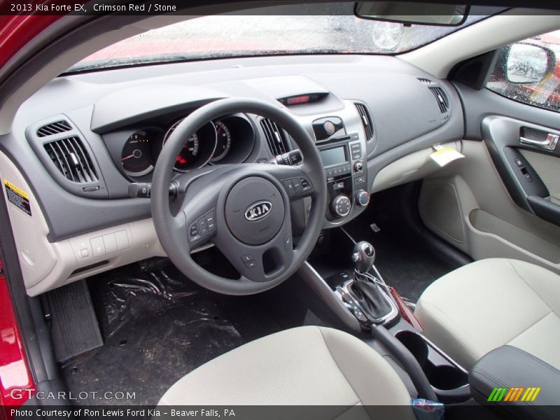 Crimson Red / Stone 2013 Kia Forte EX