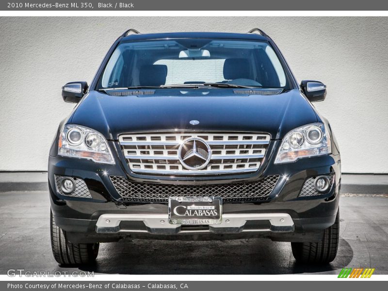 Black / Black 2010 Mercedes-Benz ML 350