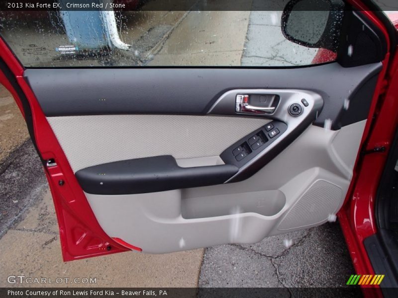Crimson Red / Stone 2013 Kia Forte EX
