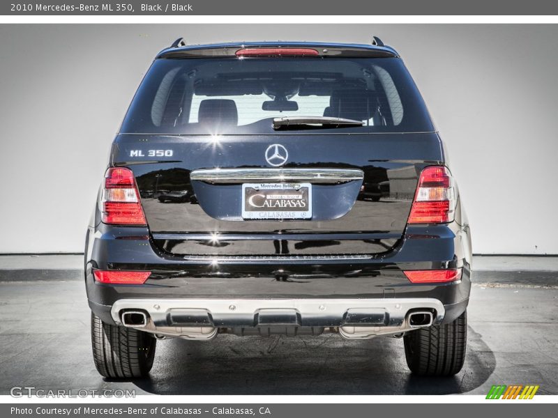 Black / Black 2010 Mercedes-Benz ML 350