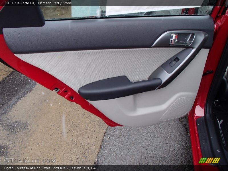 Crimson Red / Stone 2013 Kia Forte EX