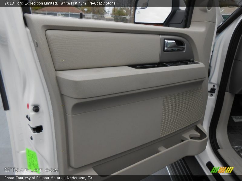 White Platinum Tri-Coat / Stone 2013 Ford Expedition Limited