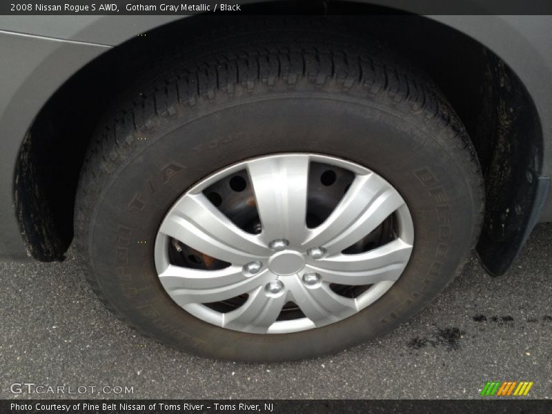 Gotham Gray Metallic / Black 2008 Nissan Rogue S AWD