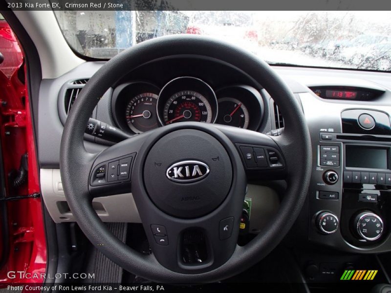 Crimson Red / Stone 2013 Kia Forte EX