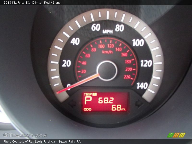 Crimson Red / Stone 2013 Kia Forte EX