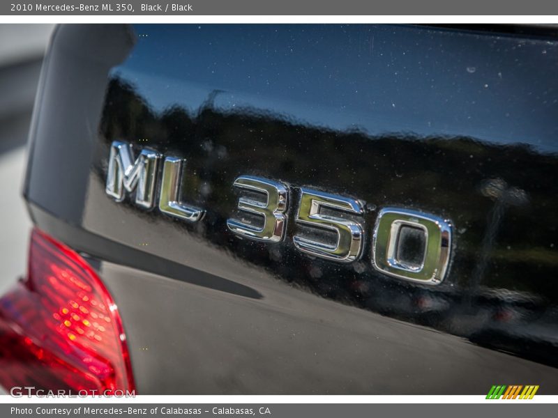 Black / Black 2010 Mercedes-Benz ML 350