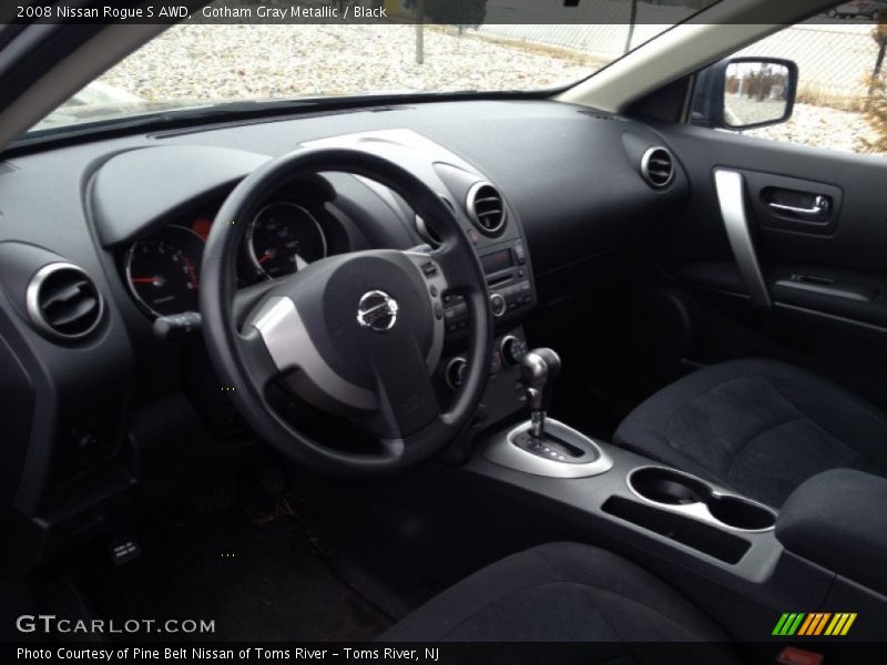 Gotham Gray Metallic / Black 2008 Nissan Rogue S AWD