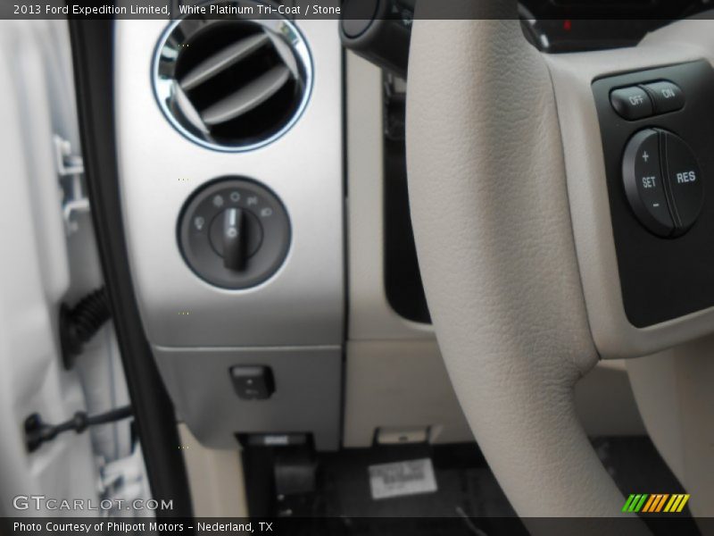 White Platinum Tri-Coat / Stone 2013 Ford Expedition Limited