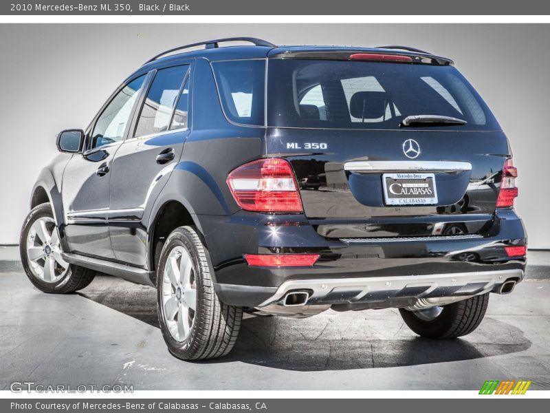 Black / Black 2010 Mercedes-Benz ML 350