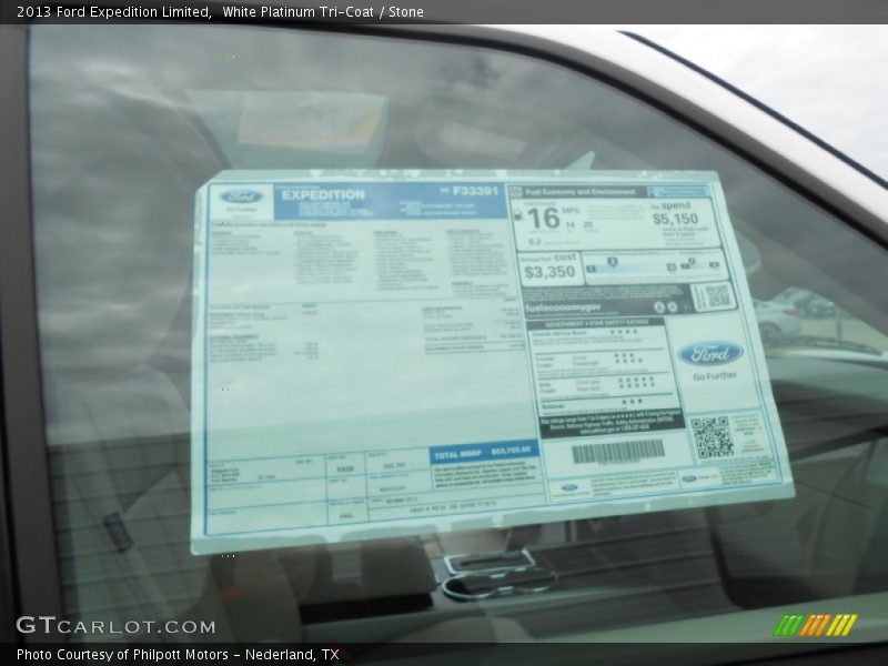  2013 Expedition Limited Window Sticker