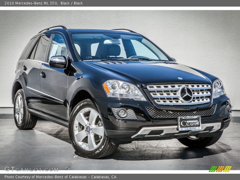 Black / Black 2010 Mercedes-Benz ML 350