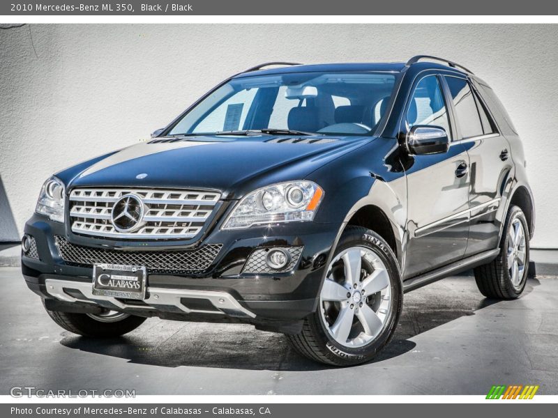 Black / Black 2010 Mercedes-Benz ML 350