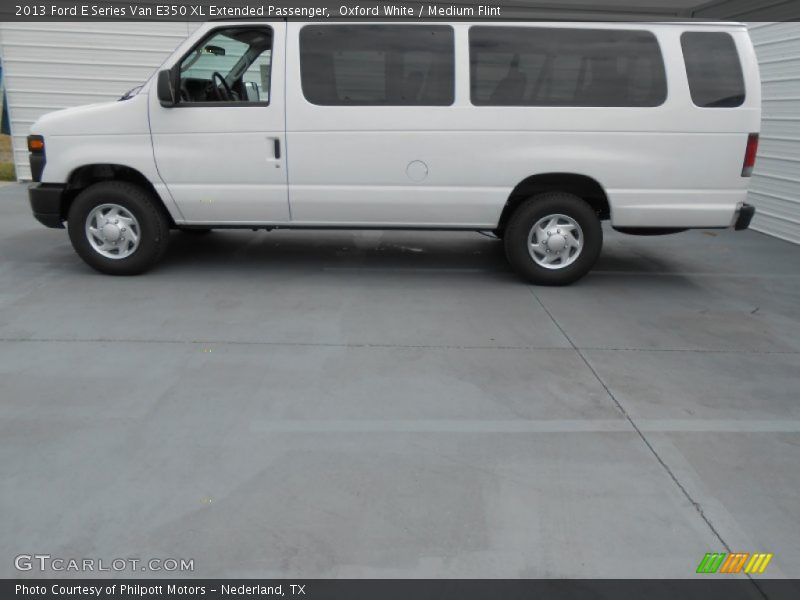 Oxford White / Medium Flint 2013 Ford E Series Van E350 XL Extended Passenger