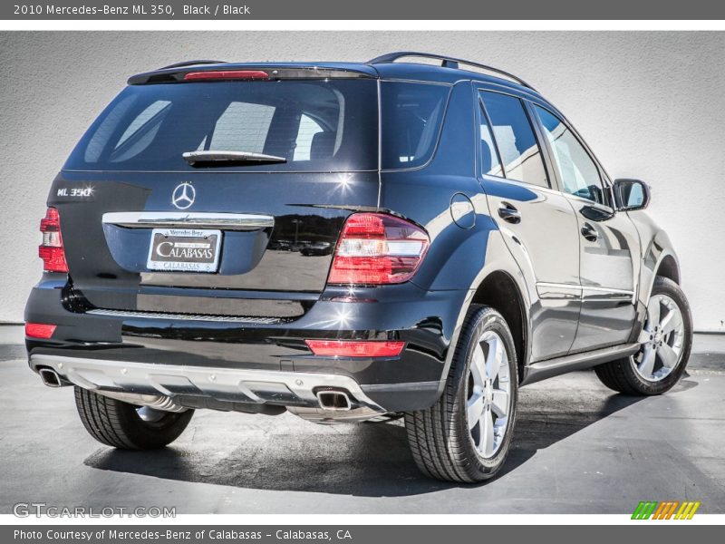 Black / Black 2010 Mercedes-Benz ML 350