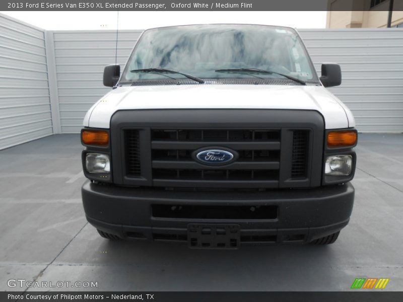 Oxford White / Medium Flint 2013 Ford E Series Van E350 XL Extended Passenger