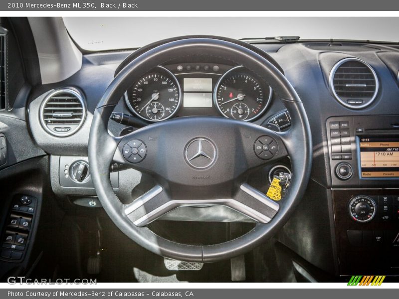 Black / Black 2010 Mercedes-Benz ML 350