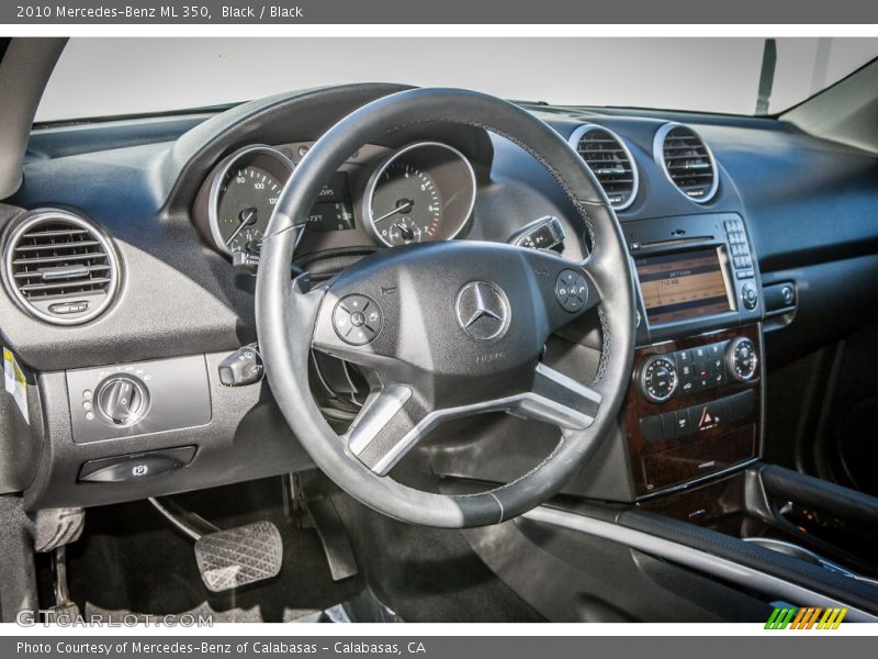 Black / Black 2010 Mercedes-Benz ML 350