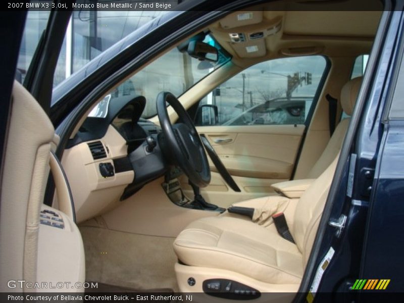 Monaco Blue Metallic / Sand Beige 2007 BMW X3 3.0si