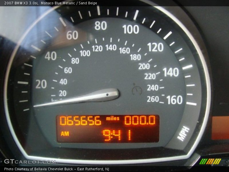 Monaco Blue Metallic / Sand Beige 2007 BMW X3 3.0si