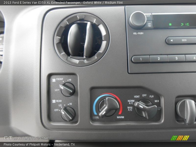 Controls of 2013 E Series Van E350 XL Extended Passenger