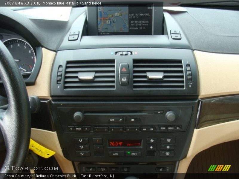 Monaco Blue Metallic / Sand Beige 2007 BMW X3 3.0si
