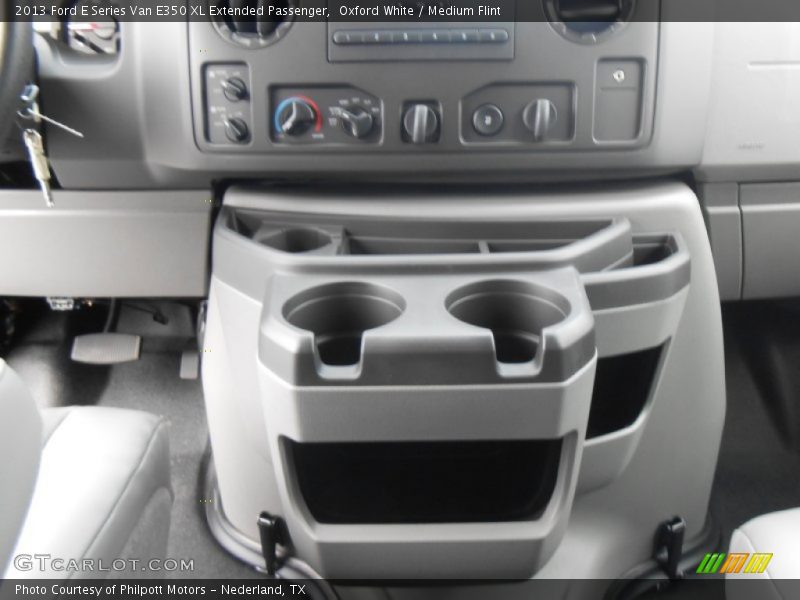 Oxford White / Medium Flint 2013 Ford E Series Van E350 XL Extended Passenger