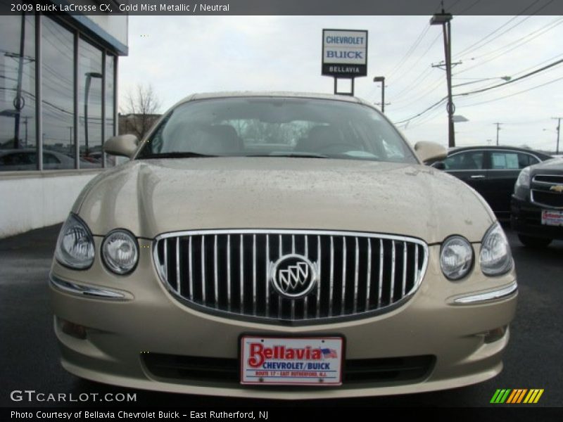 Gold Mist Metallic / Neutral 2009 Buick LaCrosse CX