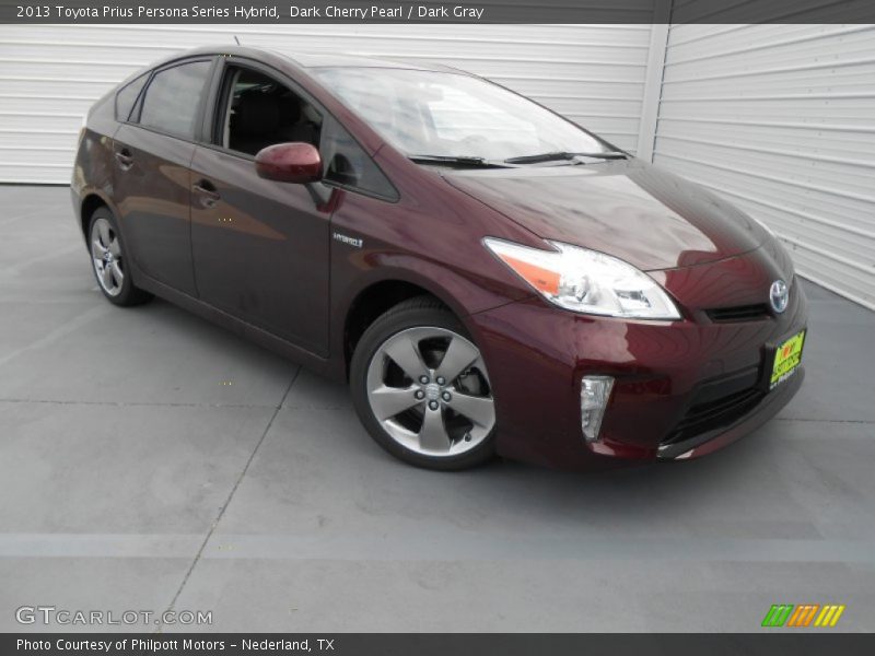 Dark Cherry Pearl / Dark Gray 2013 Toyota Prius Persona Series Hybrid