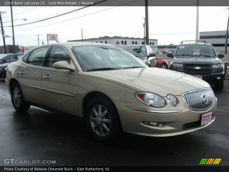Gold Mist Metallic / Neutral 2009 Buick LaCrosse CX