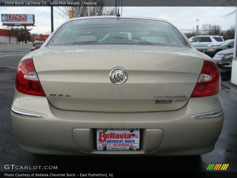 Gold Mist Metallic / Neutral 2009 Buick LaCrosse CX